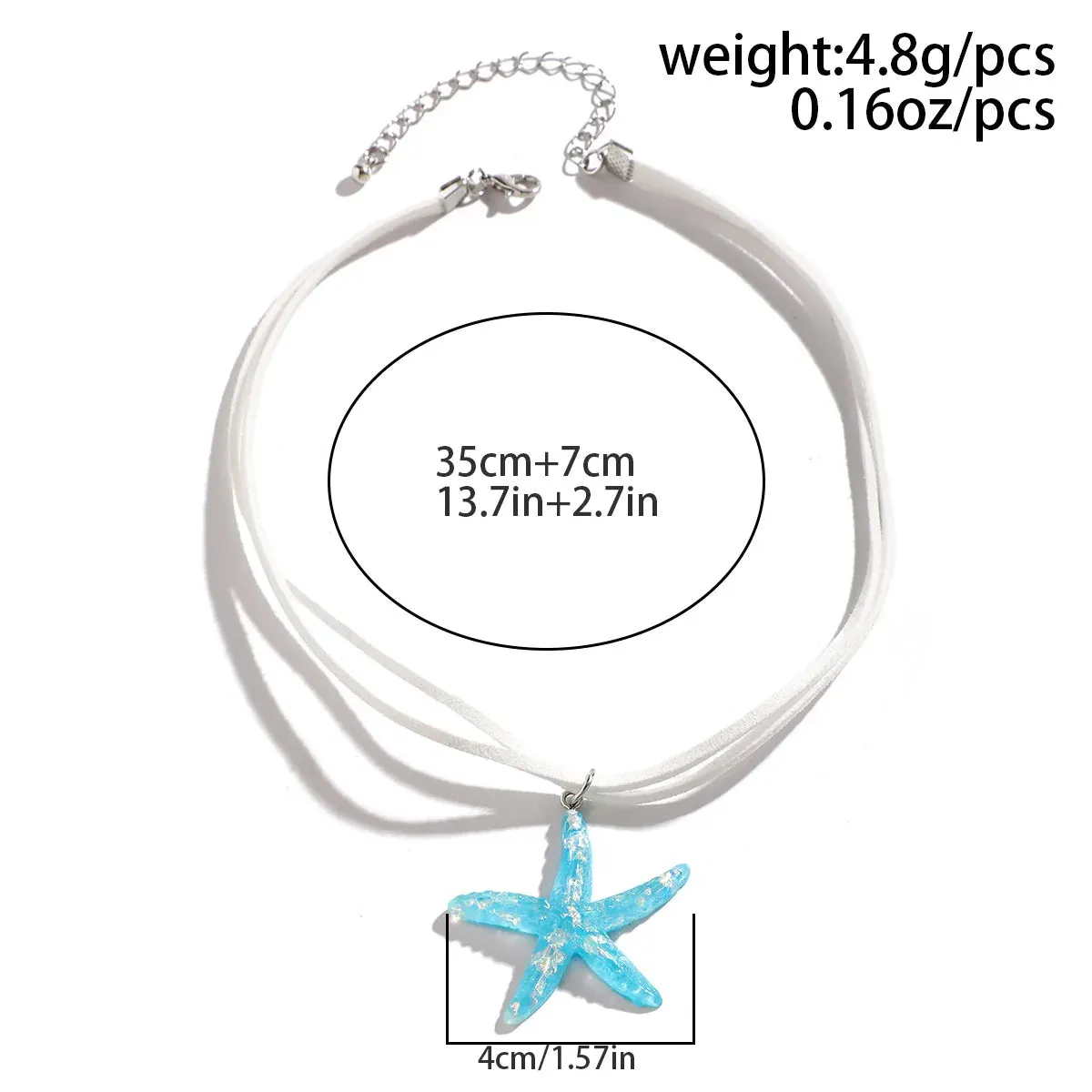 Boho Starfish Pendant Necklace
