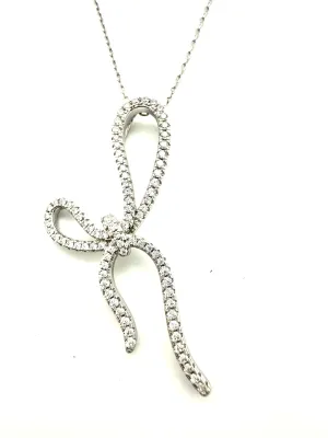 CZ Bow Necklace