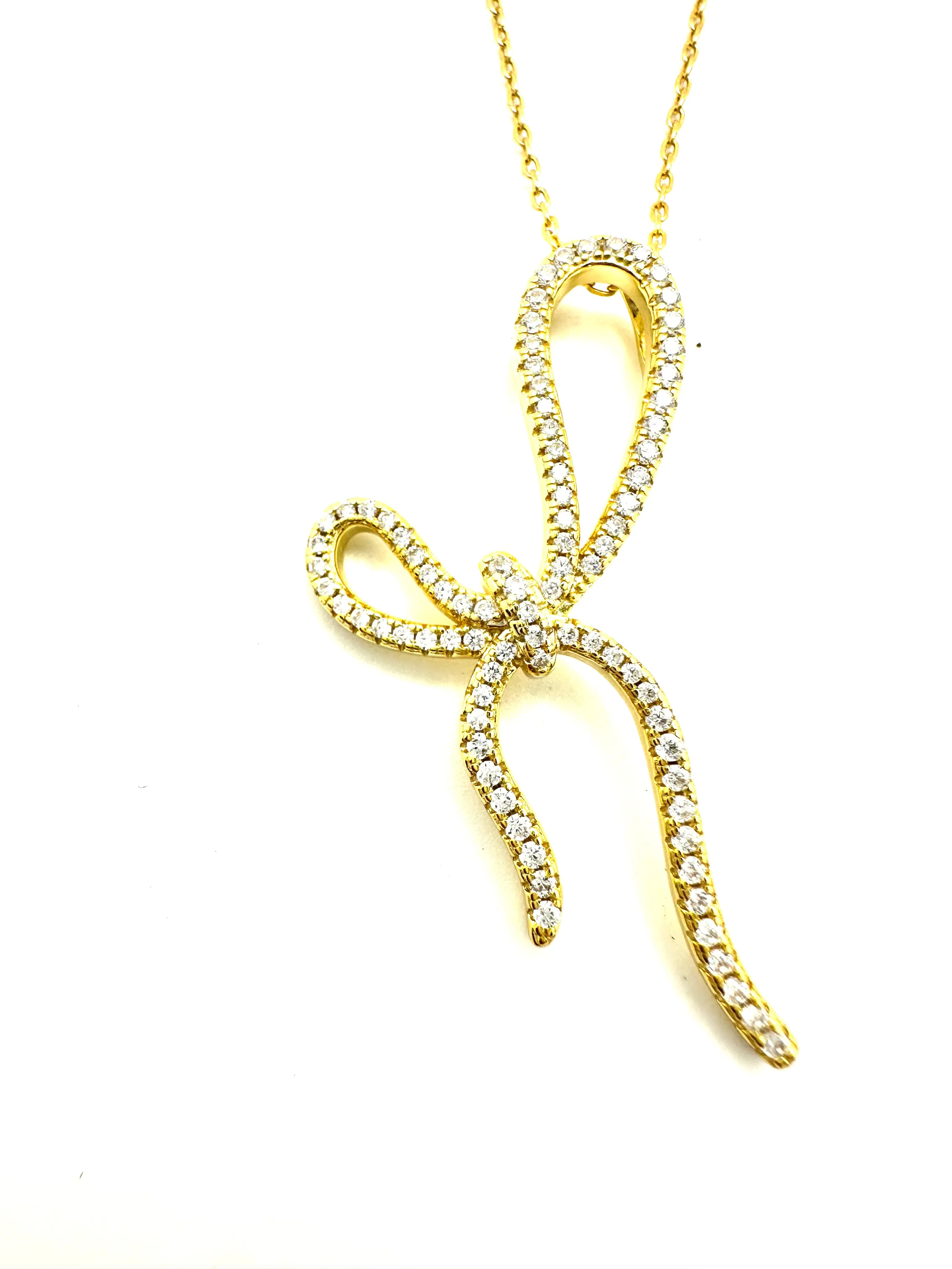 CZ Bow Necklace