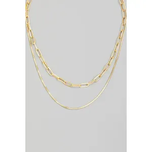 Double Layered Chain Necklace