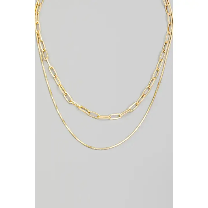 Double Layered Chain Necklace