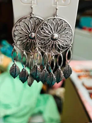 Dreamcatcher Dangle Earrings - Multi