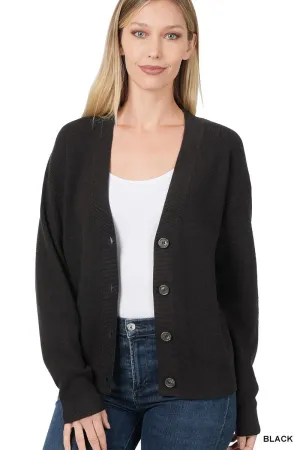 Drop Shoulder Cardigan