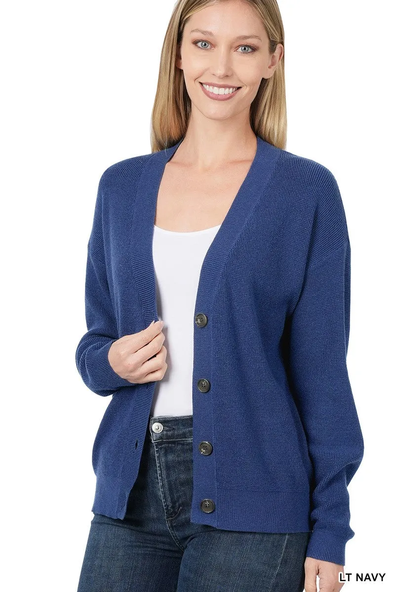 Drop Shoulder Cardigan