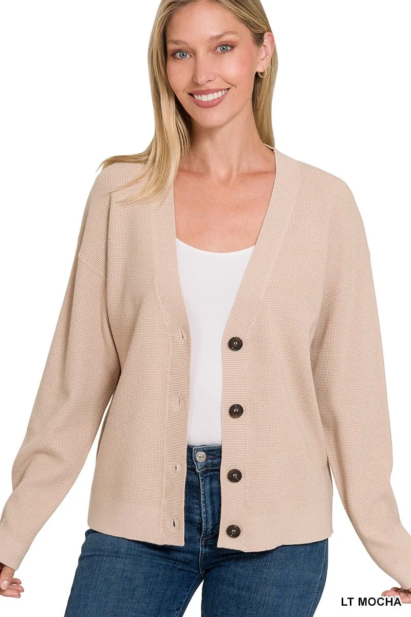 Drop Shoulder Cardigan