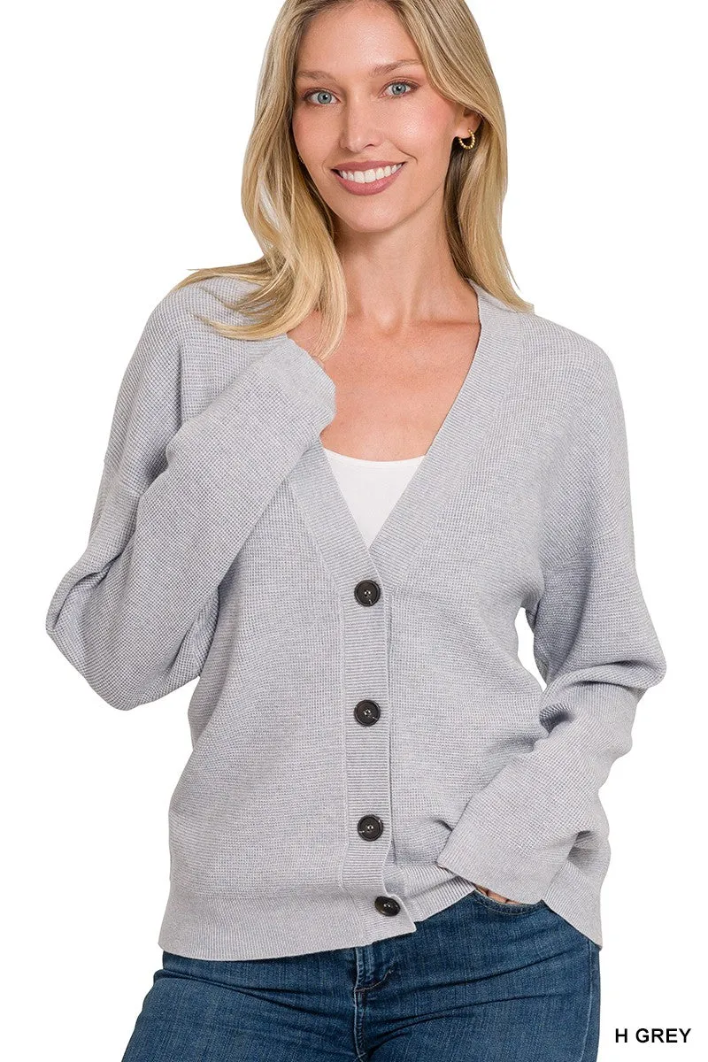Drop Shoulder Cardigan
