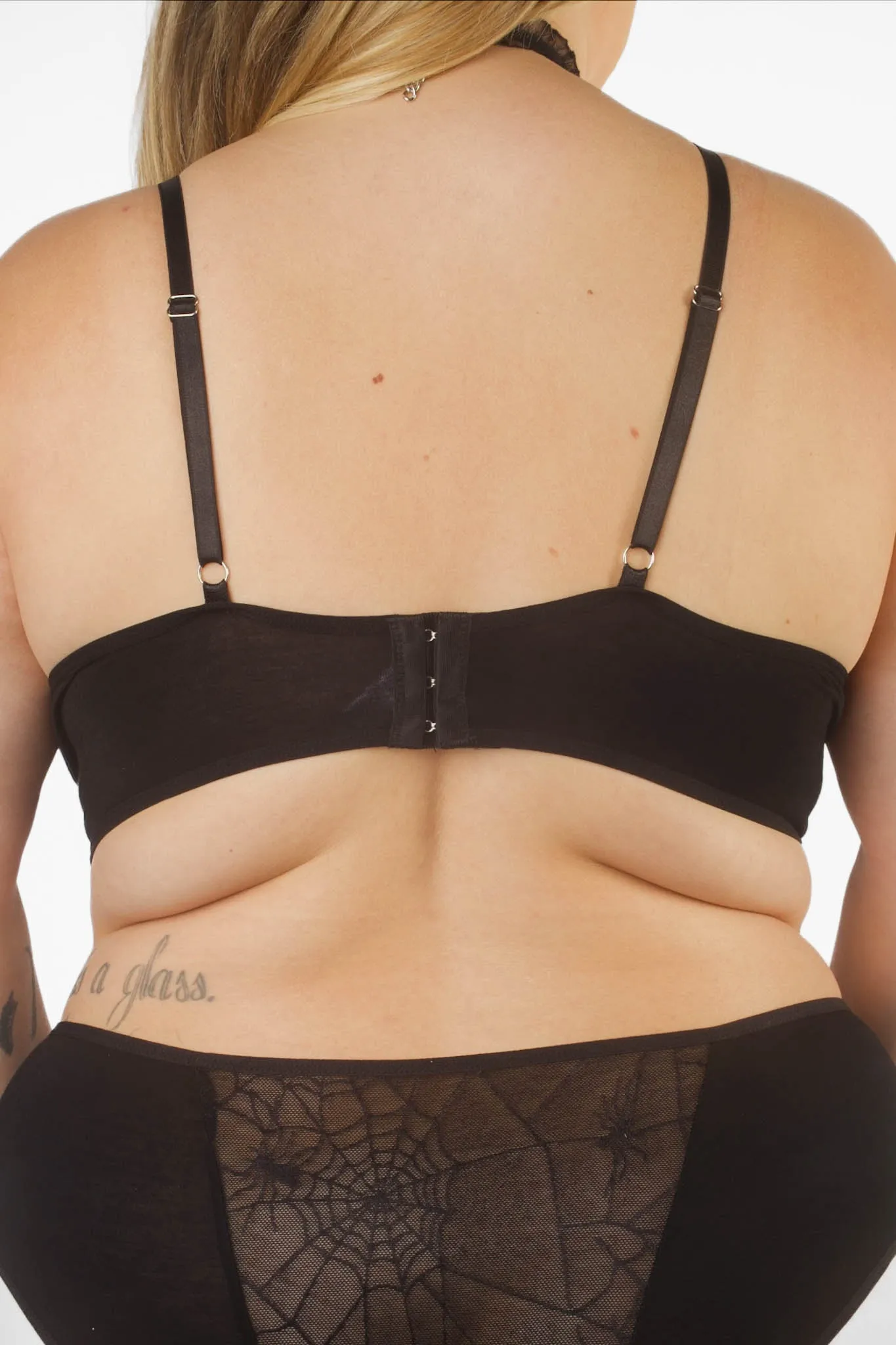 Fantasy Goth Cobweb Choker Bra