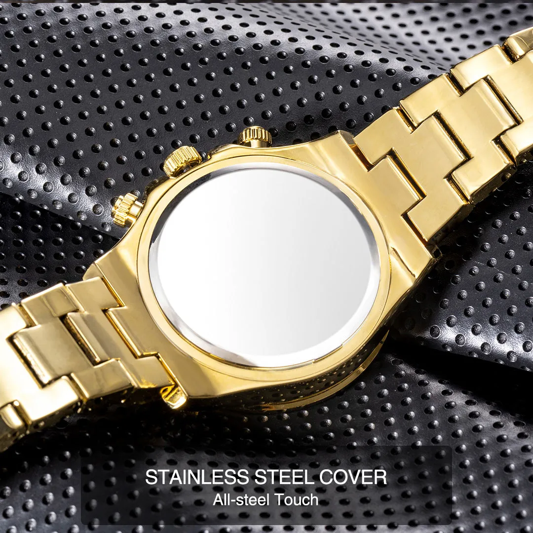 Fashion Full Diamond Luxury Ice Out Quartz Watch