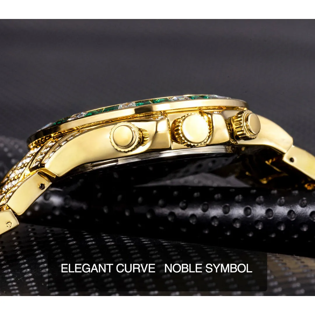 Fashion Full Diamond Luxury Ice Out Quartz Watch