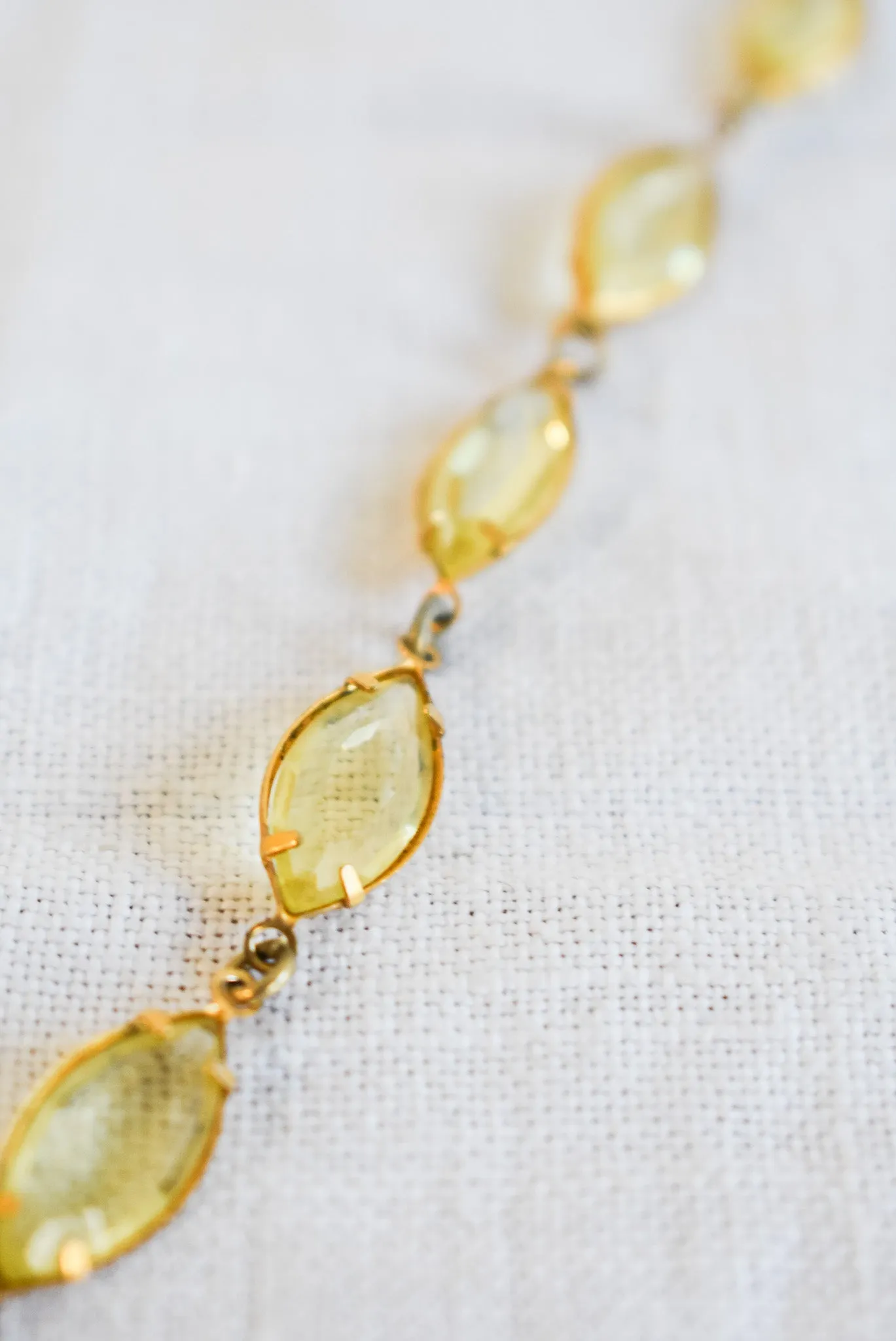 Gorgeous "citrine" costume necklace