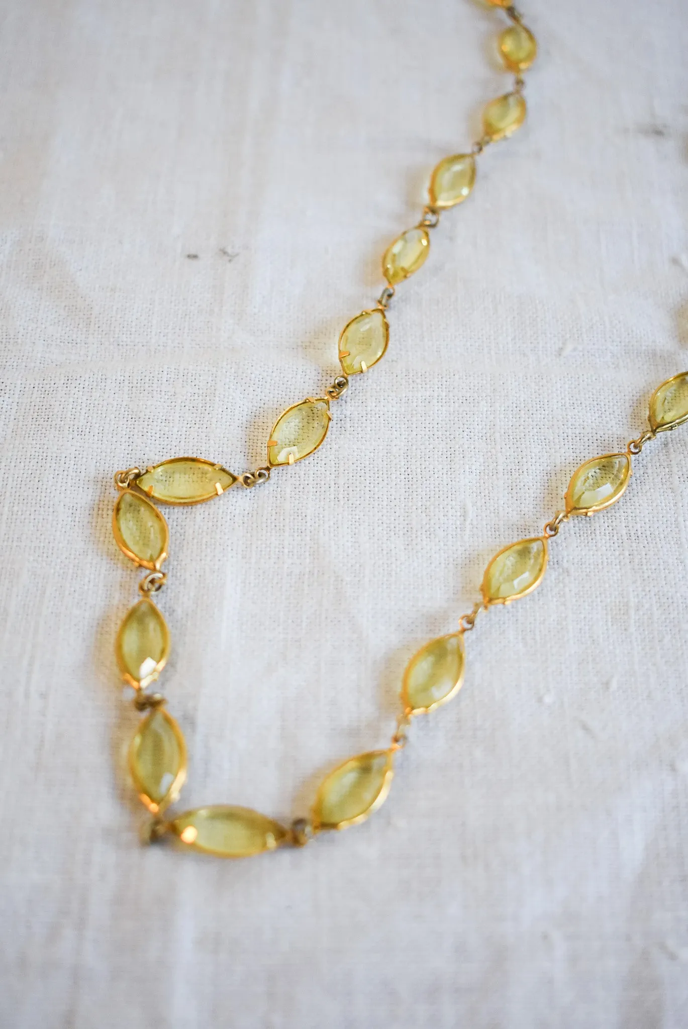 Gorgeous "citrine" costume necklace