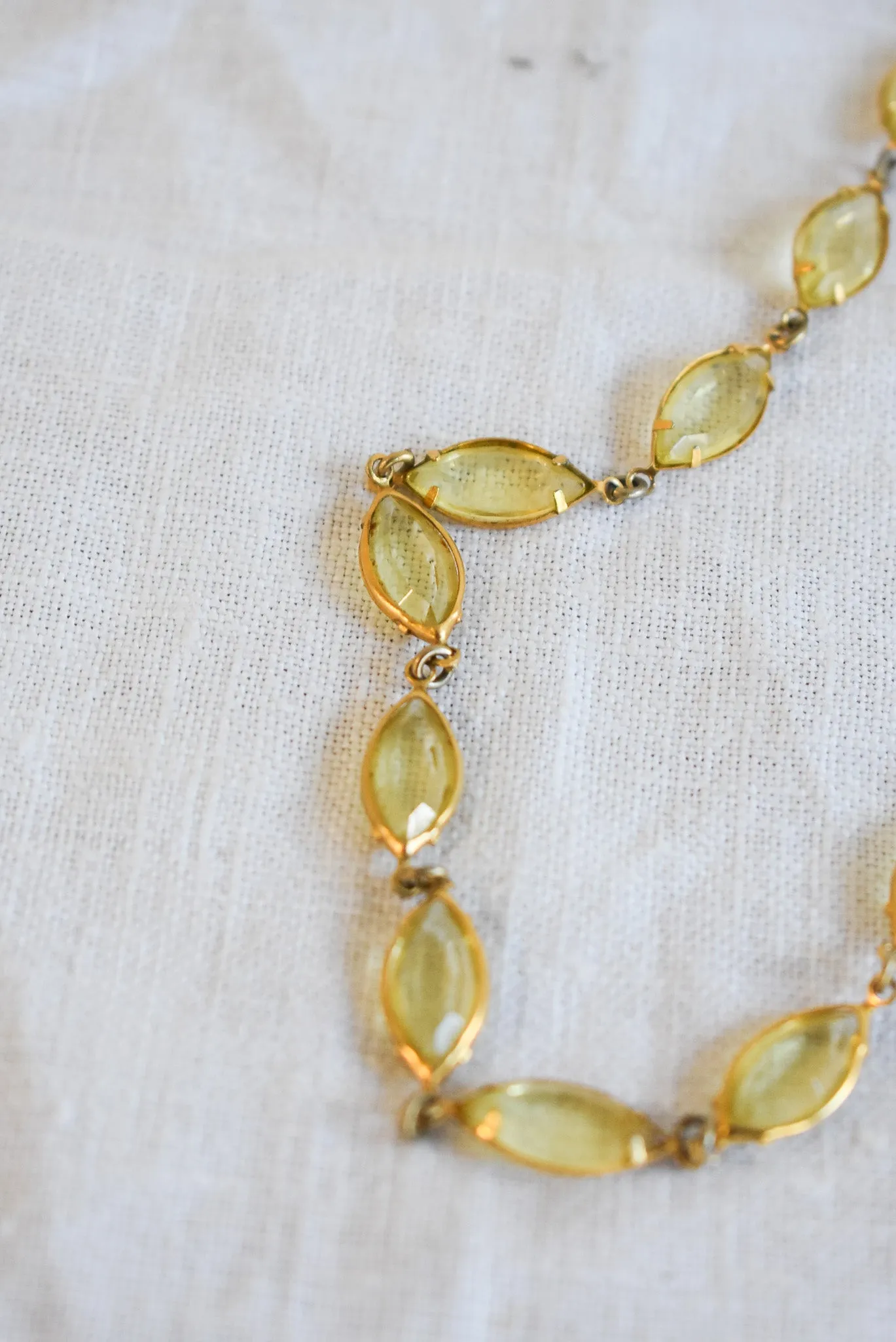 Gorgeous "citrine" costume necklace