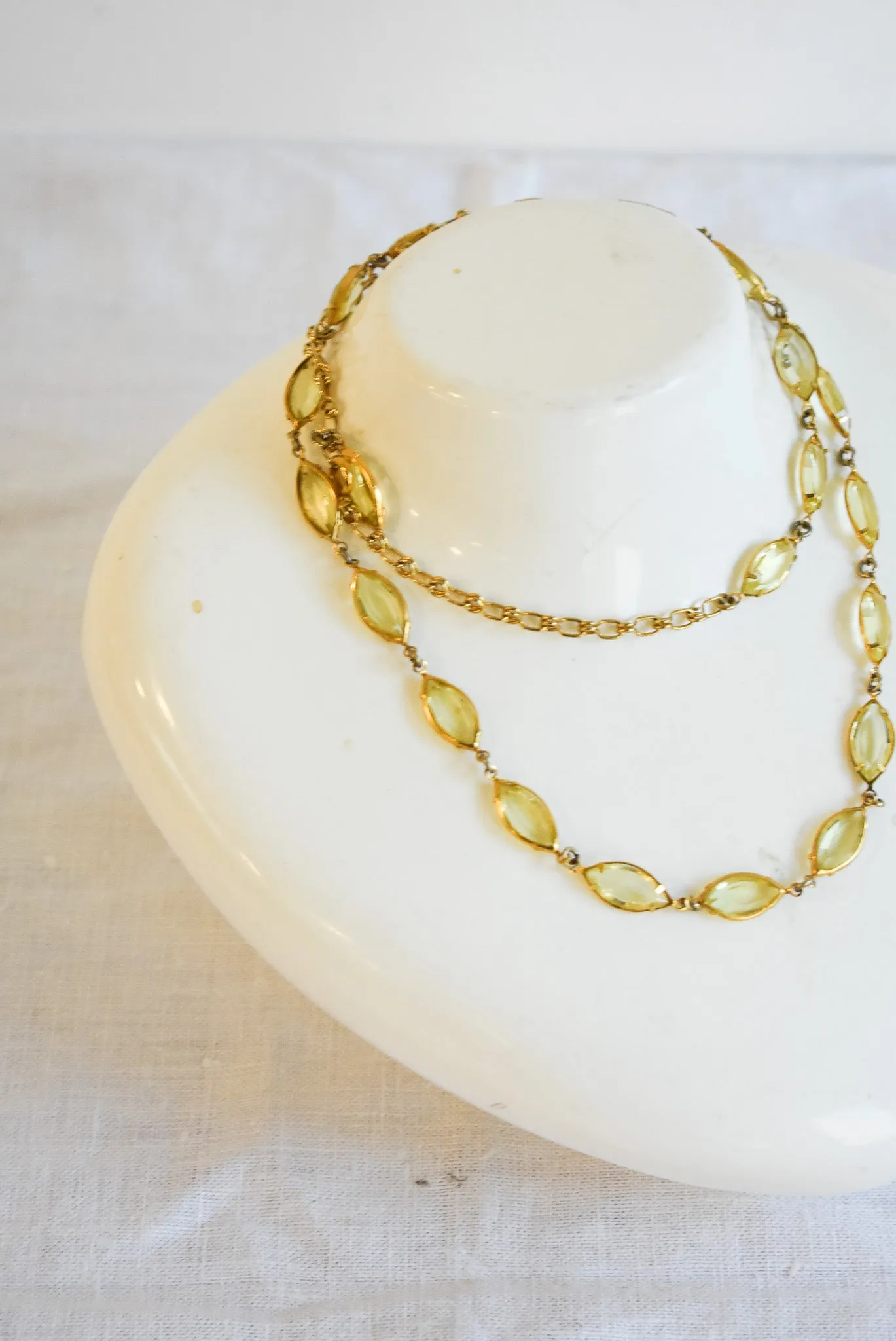Gorgeous "citrine" costume necklace
