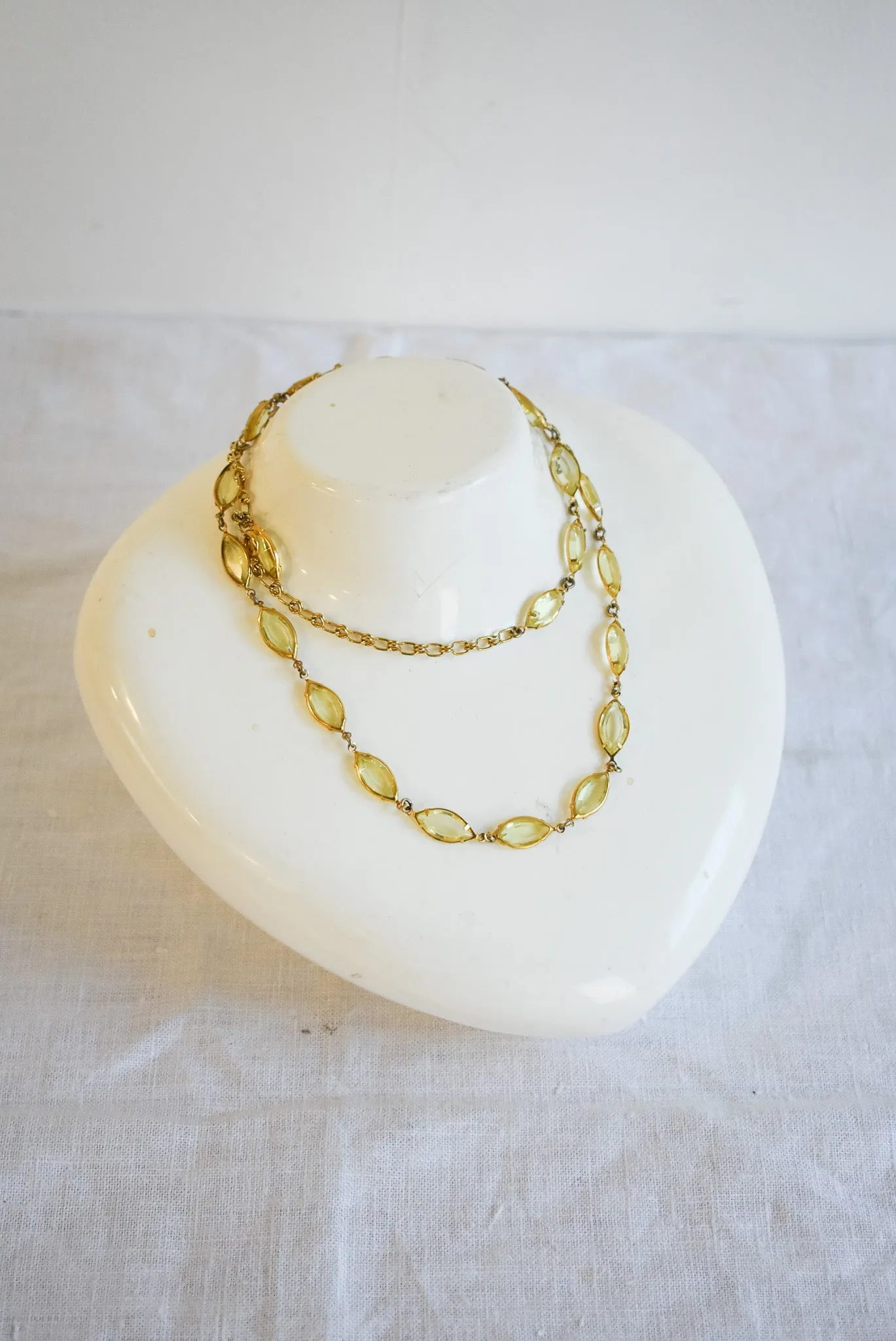 Gorgeous "citrine" costume necklace
