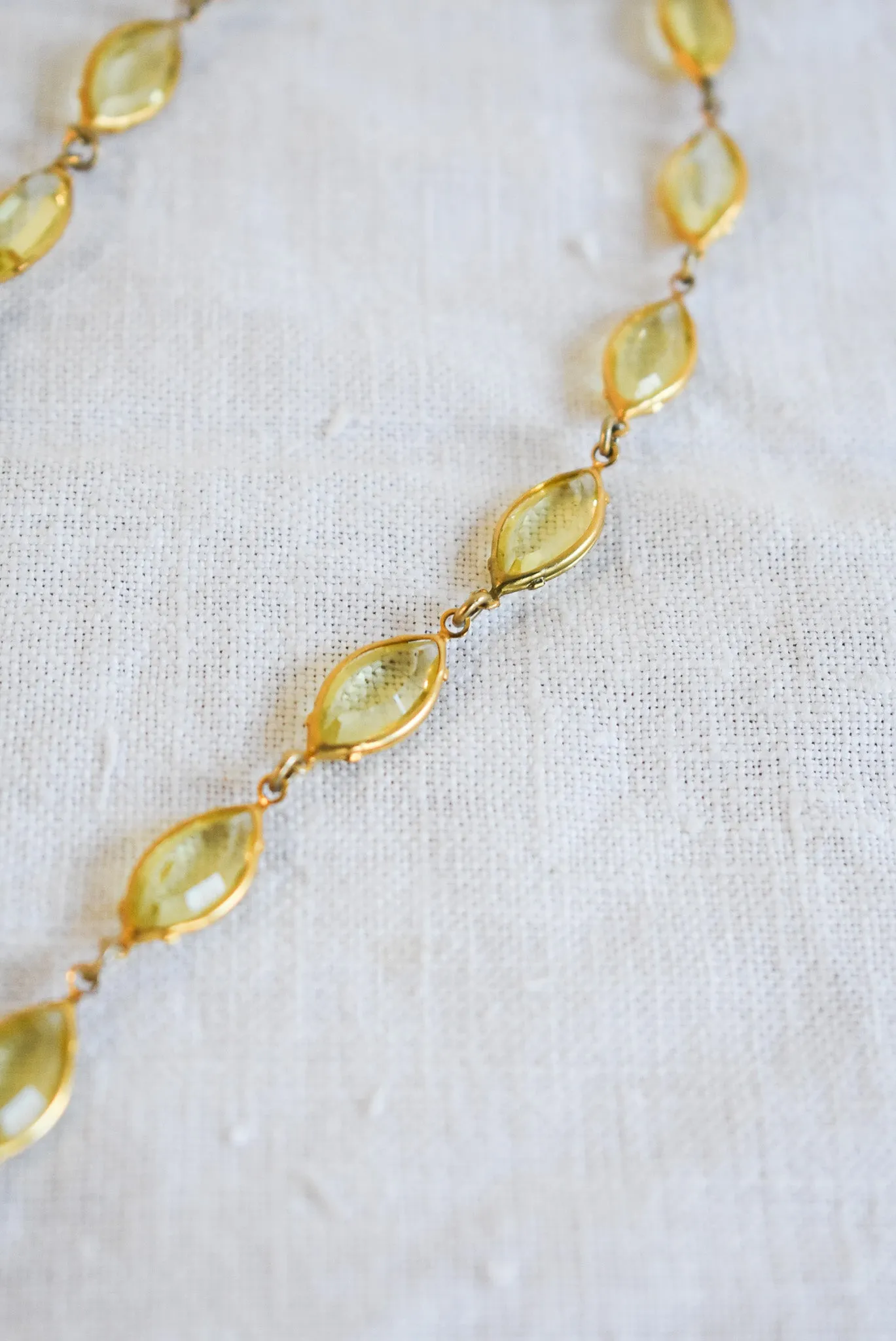 Gorgeous "citrine" costume necklace