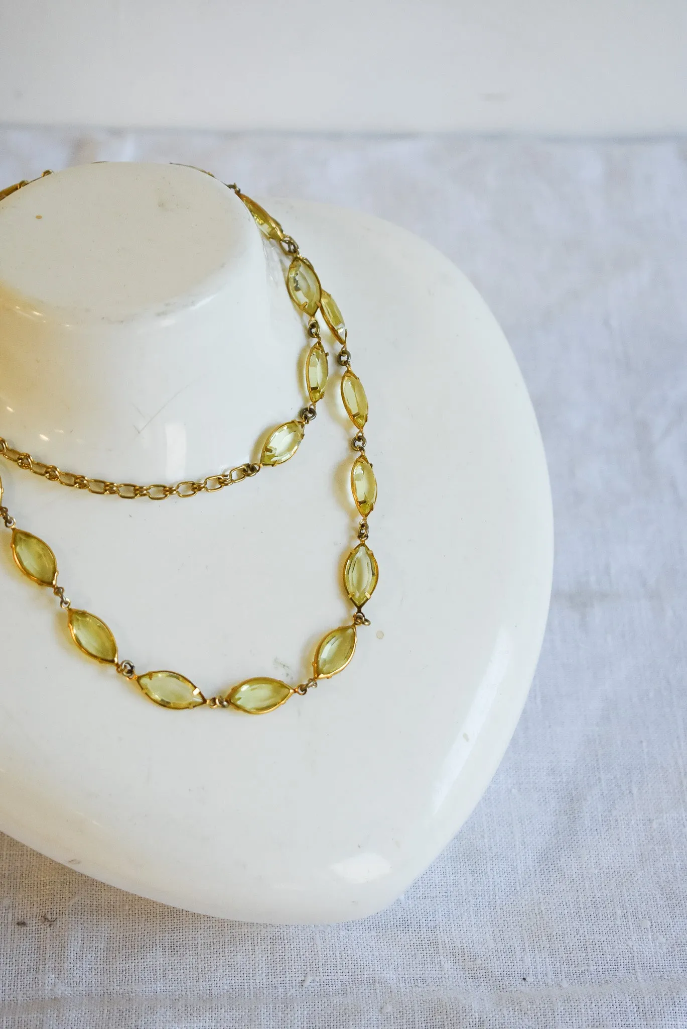 Gorgeous "citrine" costume necklace