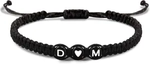 Initial Bracelets for Women Men's Bracelets Gifts for Girlfriend Boyfriend Letter Bracelets I Love You Gifts for Her Him Best Friend Birthday Gift Christmas Jewelry