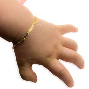 Personalized Baby Name Bracelet Jewelry Gift Custom Baby Bracelets for Infant Girls & Boys, Ideal Christmas Gift for Kids, Elegant Baby Bracelets for Girls 1 Year Old - Perfect Holiday Keepsake