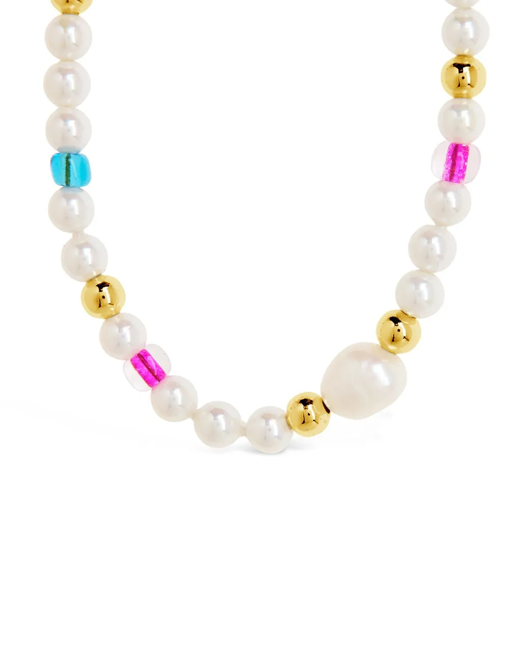 Polly Pearl Beaded Choker Necklace