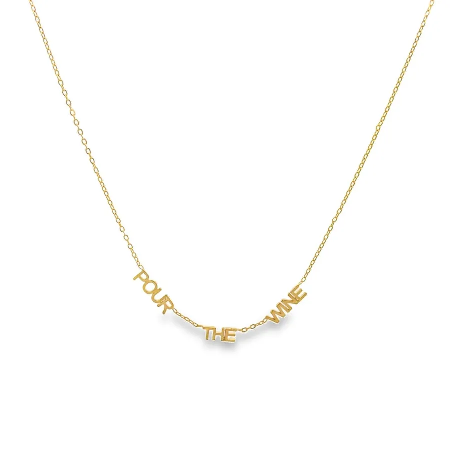Pour The Wine Necklace