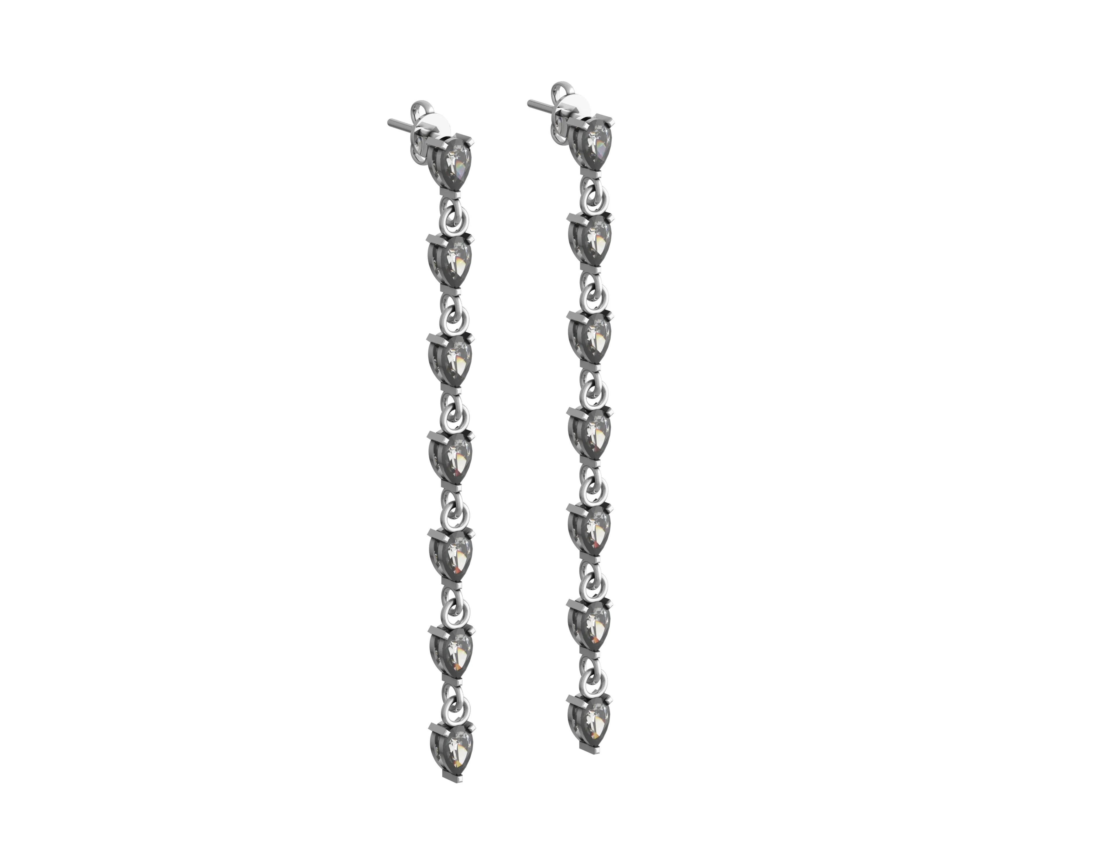 Sterling silver earrings "Justina"