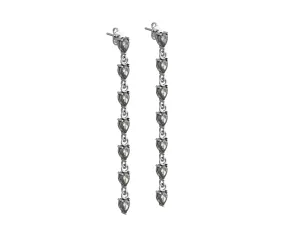 Sterling silver earrings "Justina"