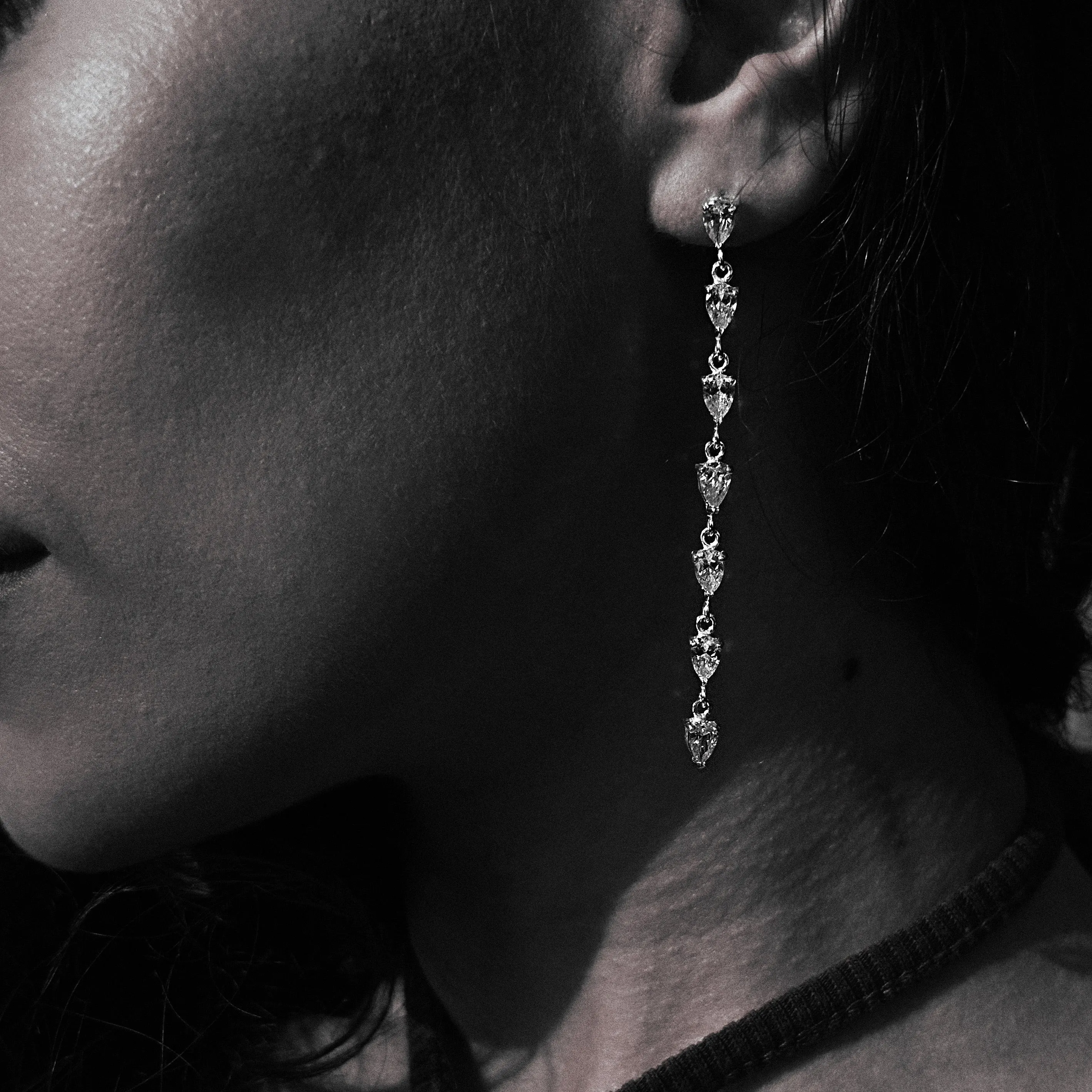 Sterling silver earrings "Justina"