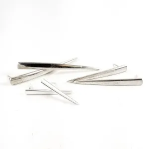 Sterling Silver Fork Tine Stud Earrings