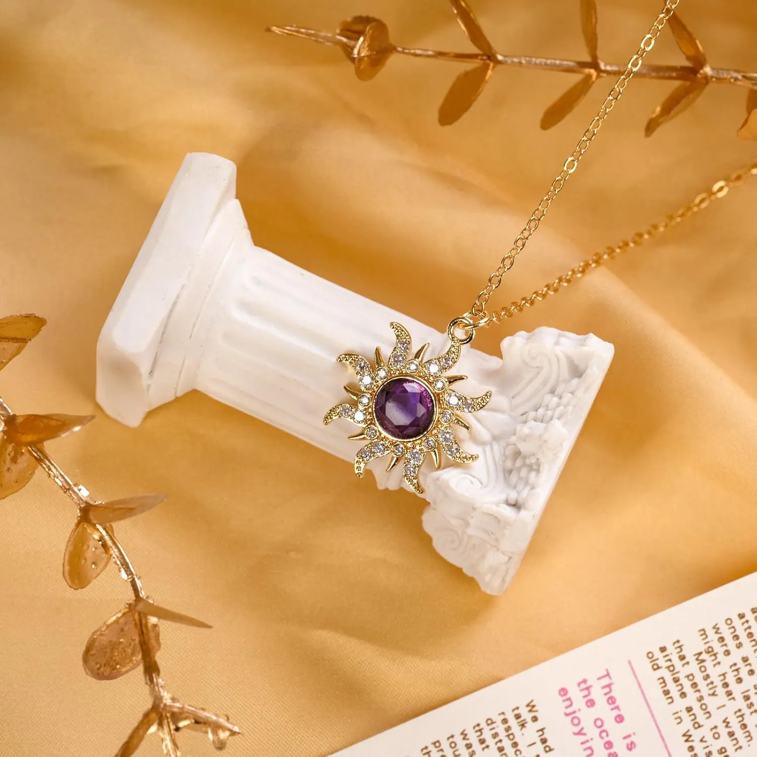 Tangled Rapunzel Necklace for Women Tangled Sun Necklace Sun Pendant Necklace Princess Jewelry Princess Necklace Halloween